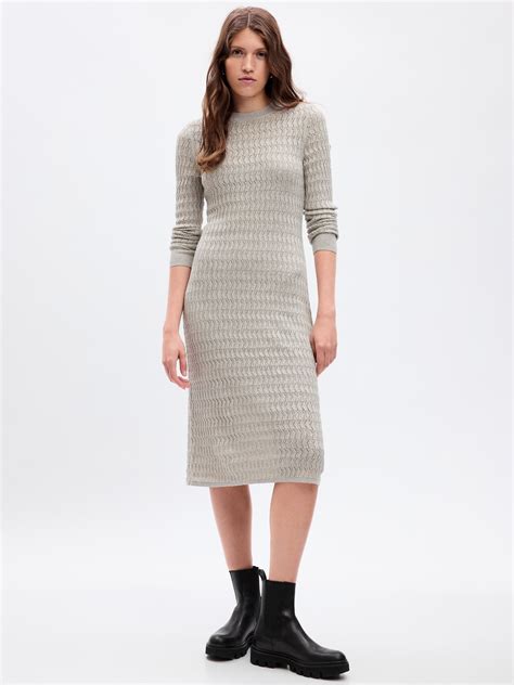 Textured Midi Sweater Dress | Gap