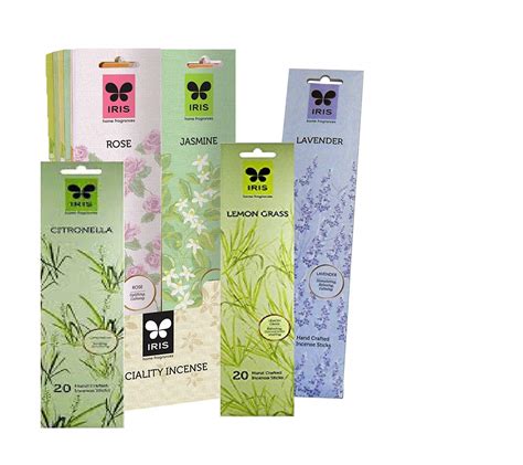 IRIS Incense Sticks - Signature Speciality Fragrance - Combo Pack of 10 ...