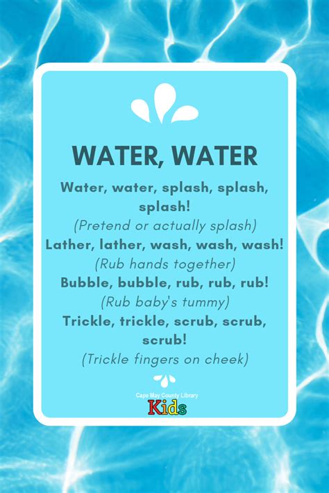Words That Ryhme With Water