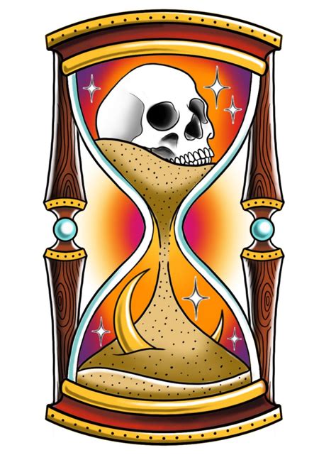 Skull and Hourglass – Chronic Ink