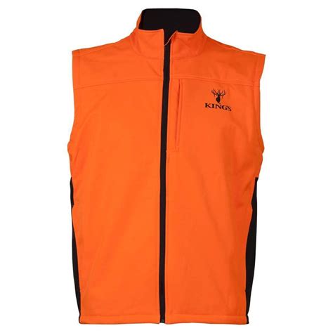 King's Camo Men's Softshell Hunting Vest - Blaze Orange - XL - Blaze ...