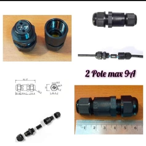 Jual IP Connector IP68 IP 68 Sambungan Kabel Waterproof 2 pin ...