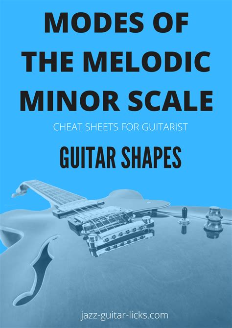 Melodic Minor Modes For Guitar - PDF With Scale Charts | Pentatonic ...