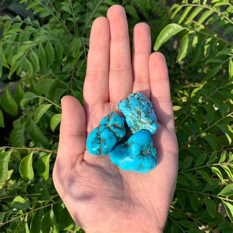 Turquoise Tumble (Blue Magnesite Dyed) – Healing Aura Crystals