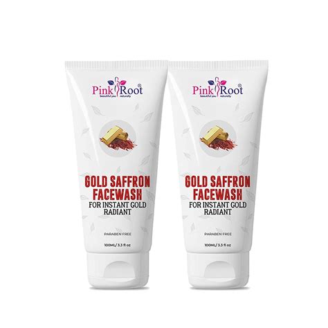Pink Root Gold Saffron Facewash 100ml, Pakck of 2 : Amazon.in: Beauty