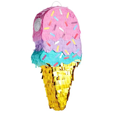 Amazon.com: BLUE PANDA Ice Cream Pinata for Birthday Decorations ...
