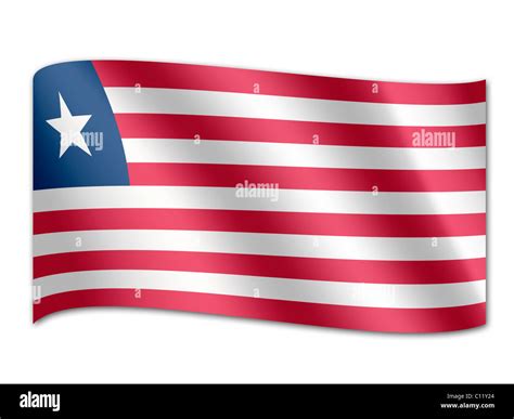 Flag of Liberia Stock Photo - Alamy
