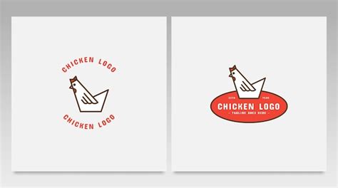 Illustration de modèle vectoriel de conception de logo de poulet ou de ...