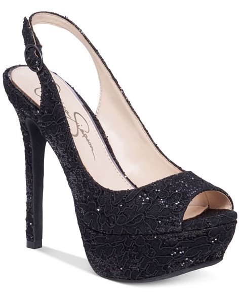 Jessica Simpson Peep Toe Shoes Heels Scarpe Jessica Platform Pumps