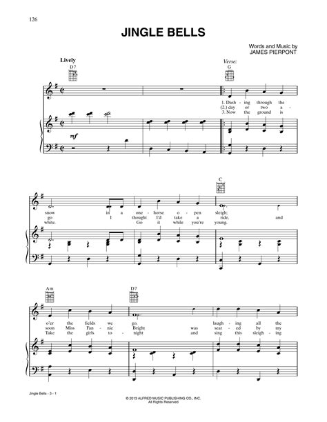 Jingle Bells Piano Sheet Music With Chords at Ruth Townsend blog
