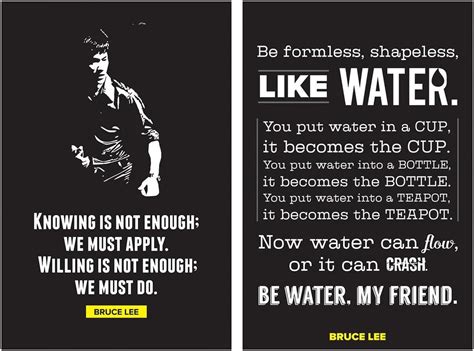 Inephos Paper Bruce Lee Quotes Motivational Paper Posters (12 Inch x 18 ...