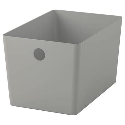 KUGGIS box, light grey, 18x26x15 cm (7x10 ¼x6") - IKEA