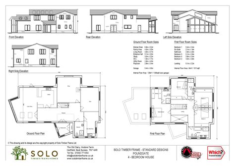 Poundgate 4 Bedroom House Design - Designs - Solo Timber Frame Homes