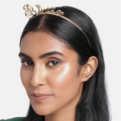 Women Gold-Toned Princess Crown Hairband – Trendisia