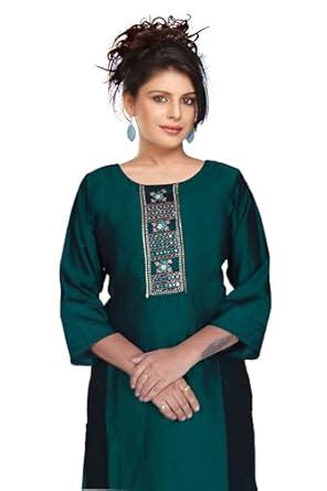 Buy Nazakat fashion Roman Silk Teal Green Dupatta Salwar 3/4 Sleeve ...