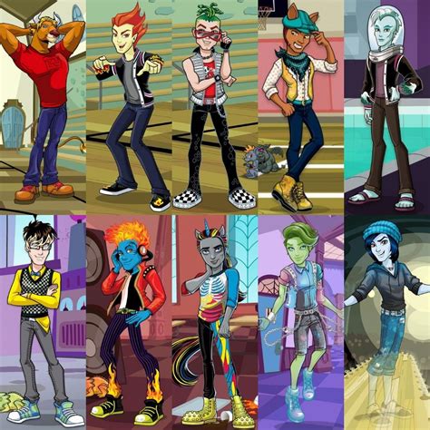 Monster High boys | Monster high boys, Monster high characters, Monster ...