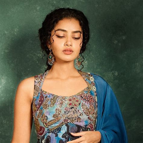 Anupama Parameswaran in Sangeeta Boochra’s Royal Silver Earring & Bang