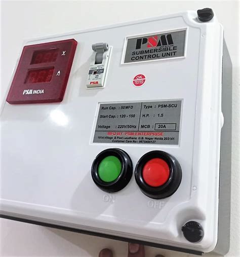 PSM INDIA 1 HP Control Digital Panel For Single Phase Submersible Moto ...