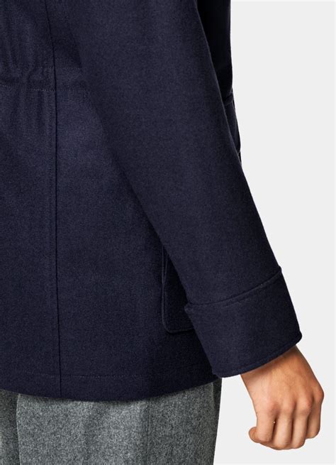 Navy Padded Parka in Wool Cashmere | SUITSUPPLY | SUITSUPPLY United ...