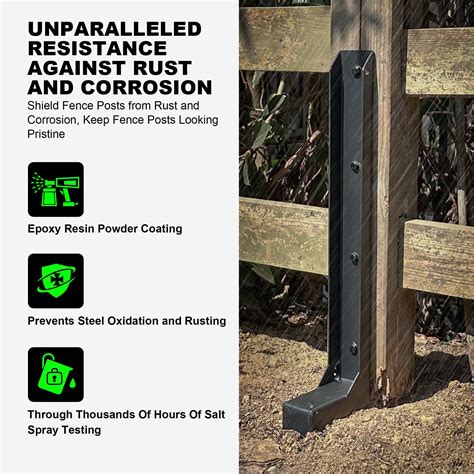 Fence Post Repair Kit, ARKSOLDIER Thickened Fence Post Stakes, 4x4/6x6 ...