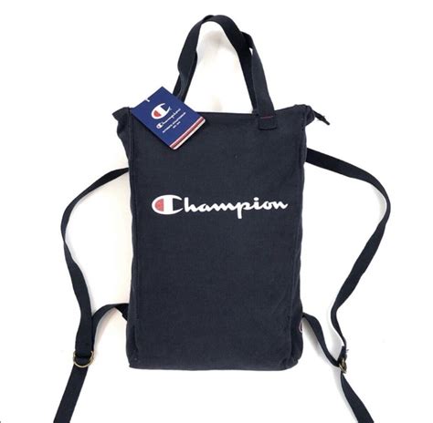 NWT Champion 2-in-1 Logo Tote Backpack Navy Washed | Ubuy India