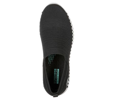 Skechers Black/White Go Walk Smart Wise Slip On Shoes For Women - Style ...