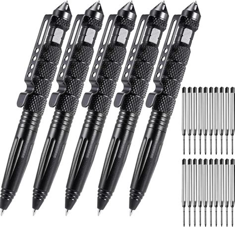 Amazon.com : OIJ 5 Pack Military Tactical Pen Set, Professional Self ...