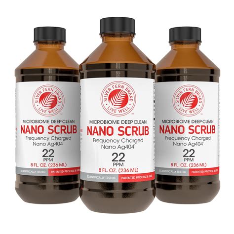 Nano Scrub - Silver 22PPM AG404 - Frequency Charged - Silver Fern™ Brand