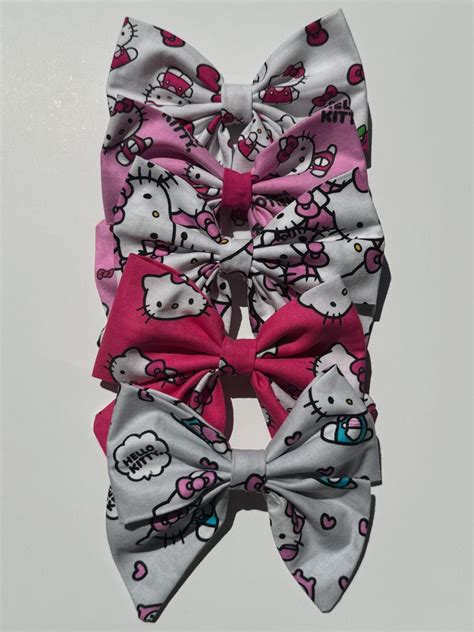 Hello Kitty Bow - Etsy