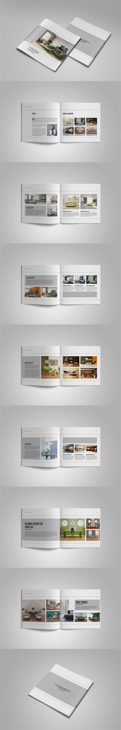 Minimal Multipurpose Catalogs / Brochure / Portfolio Template InDesign ...