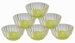 Radha Rani kangan Glass Serving Bowl Transparent Table ware Glass Bowl ...
