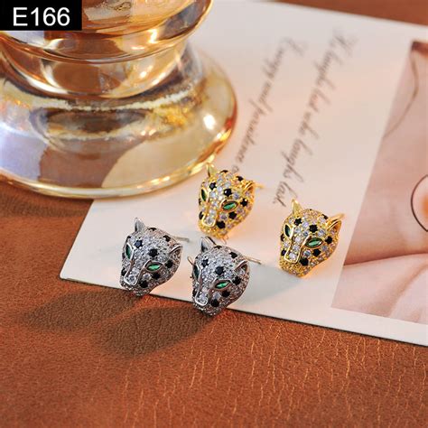 Leopard Head Earring - E166 – Bijoubox