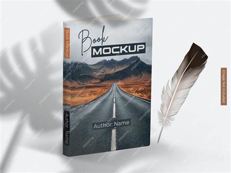 Макет обложки книги, вид спереди, шаблон макета обложки книги, макет ...
