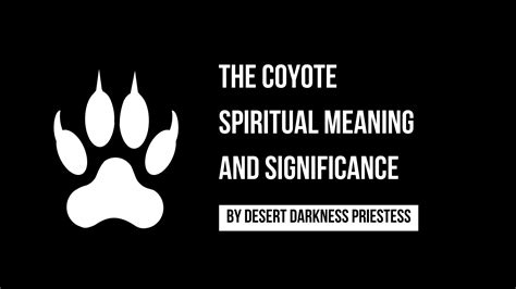 The Coyote Spiritual Meaning And Significance | PPT