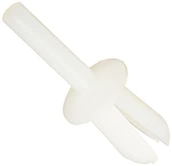 Nylon 6/6 Blind Rivet, Truss Head, 0.125"-0.312" Grip Range, 0.12" OD ...