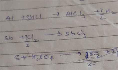Balance the following chemical equations:(1) Al + HCI AICI3 + H2 (ii ...