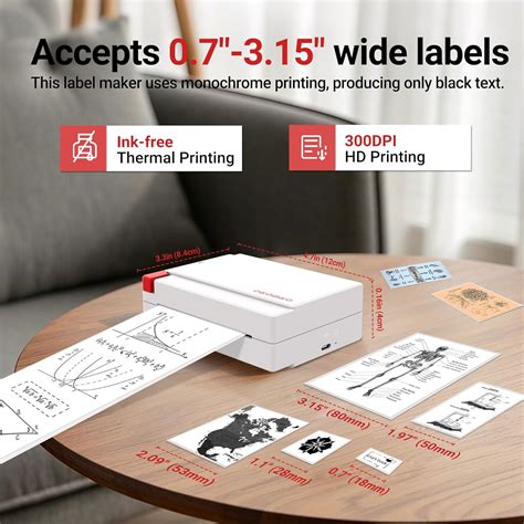 ORGBRO Mini Sticker Printer Machine, X3 Portable India | Ubuy