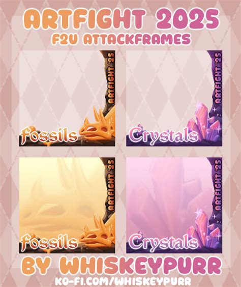 [F2U] Artfight 2025 Attackframes! by Whiskeypurr on DeviantArt