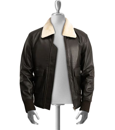 Real Leather Bomber Jacket Mens | Leather Bombardier Jacket