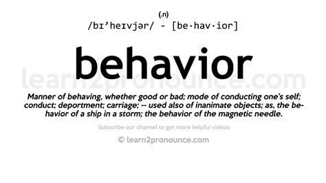 Behavior Definition 的图像结果
