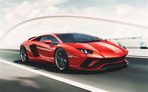 Red Lamborghini Aventador Wallpaper