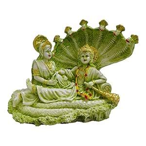 Buy FABZONE Polyresin Laxmi Vishnu Statue Vaikunth Narayana Idol, 6 ...