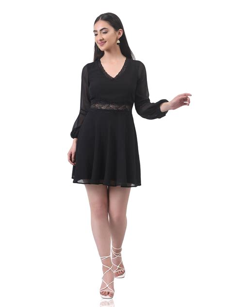 Mini Black Lace Dress