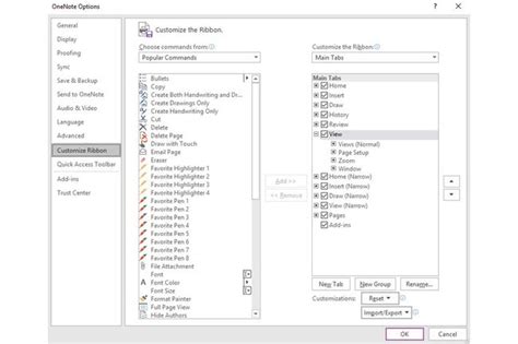 OneNote Customize 的图像结果