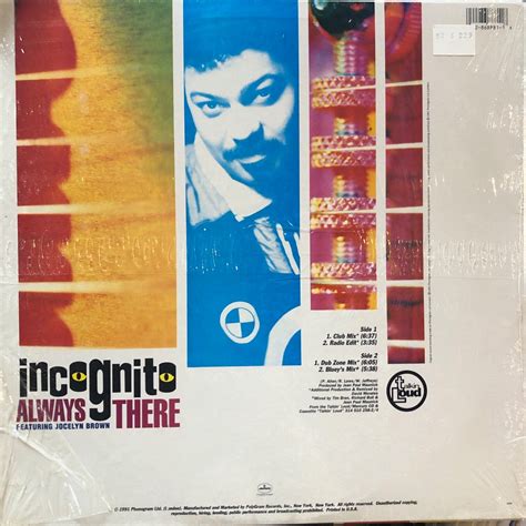 Incognito Featuring Jocelyn Brown / Always There[中古12"] | September Records