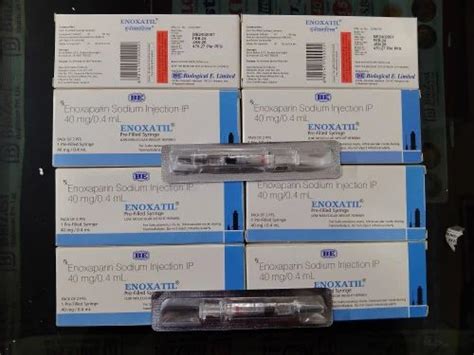 Enoxaparin Sodium Injection - Enoxatil 40 Mg 0.4 Ml Enoxaparin ...