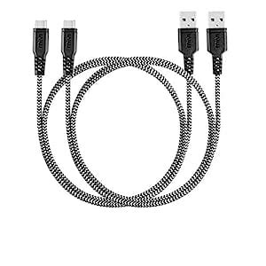 Mivi 1 m Long Nylon Braided Tough Micro USB Cable with charging speeds ...