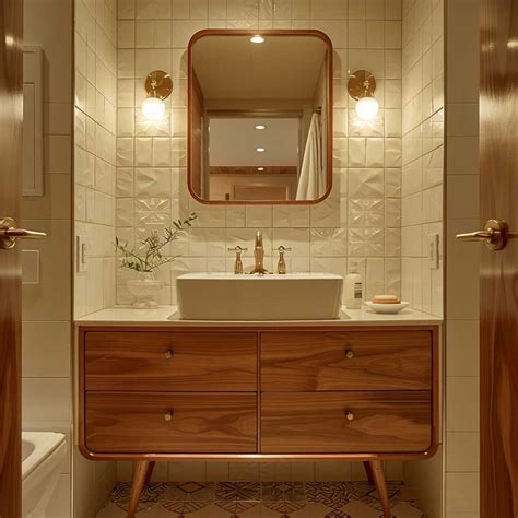 8+ Mid-Century Modern Bathroom Furniture Ideas for Retro Appeal • 333k ...