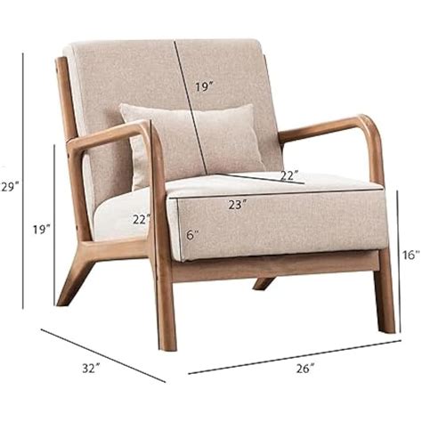 ANJHOME Mid Century Modern Accent Chair, Comfy India | Ubuy