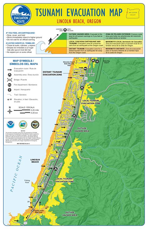 Tsunami evacuation maps outline safe routes on Oregon and Washington ...
